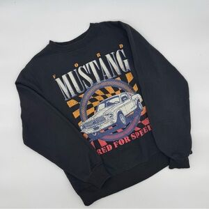 dark gray ford mustang sweater